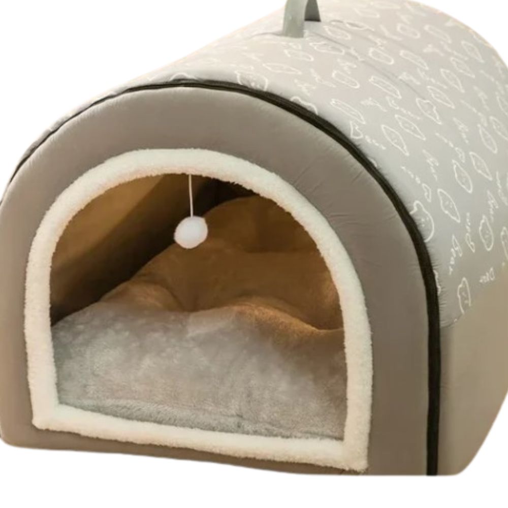 Dog Kennel Warm Winter Dog House Bed (60x45x40cm)